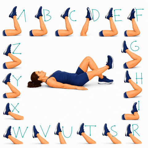 Ankle Alphabet exercise illustration