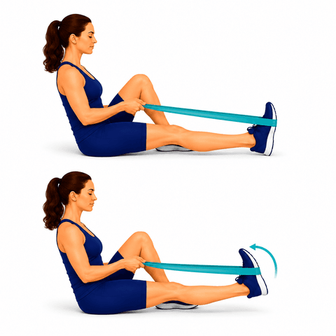 Ankle Dorsiflexion (Stretch & Strengthen) exercise illustration