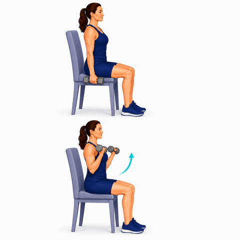Biceps Curls (Upper Body) exercise illustration