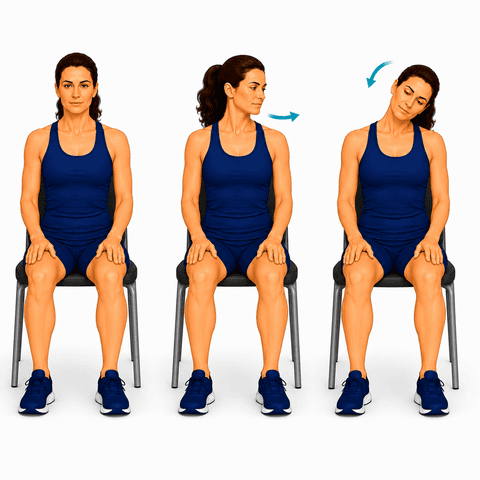 Gentle Cervical Range of Motion exercise illustration