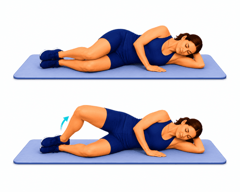 Clamshells exercise illustration