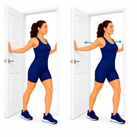 Doorway Pec Stretch exercise illustration