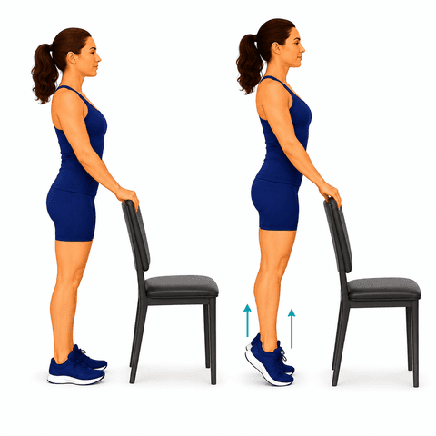 Double-Leg Heel Raises exercise illustration