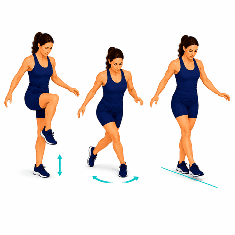 Dynamic Balance Training exercise illustration