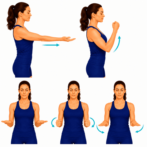 Elbow Range of Motion exercise illustration