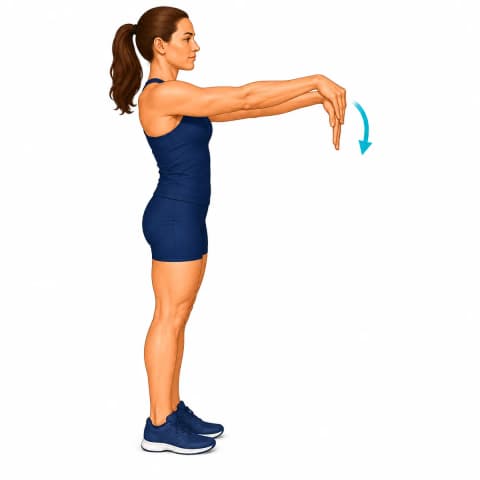 Forearm Stretch (Flexors & Extensors) exercise illustration