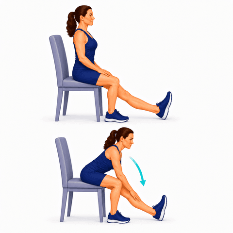 Hamstring Stretch exercise illustration