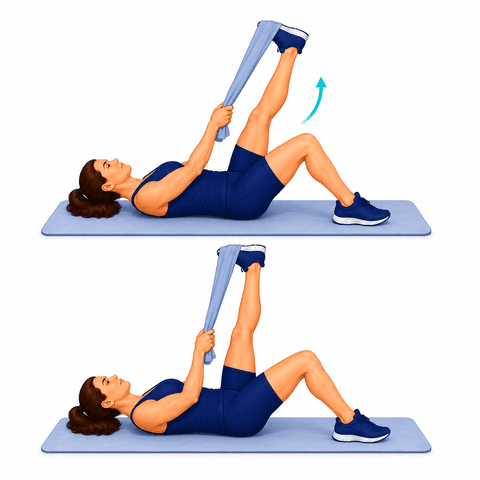 Hamstring Stretching exercise illustration