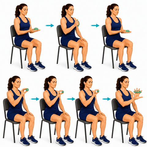 Hand Putty Exercises exercise illustration