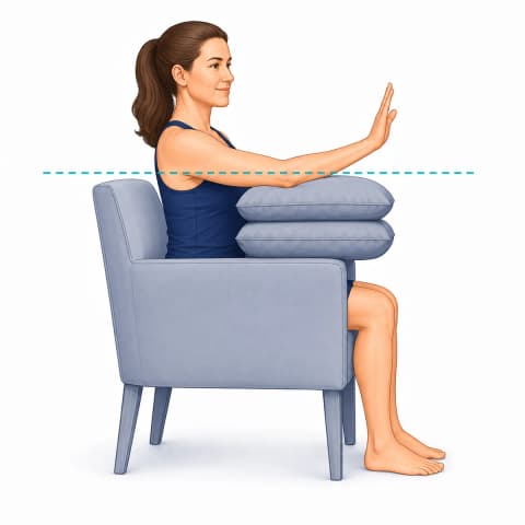 Hand & Wrist Elevation and Swelling Control exercise illustration