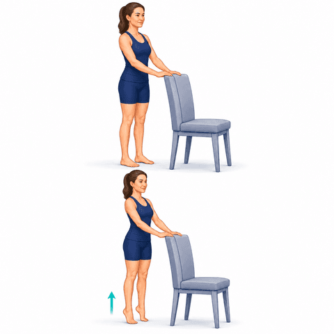 Heel Raises exercise illustration