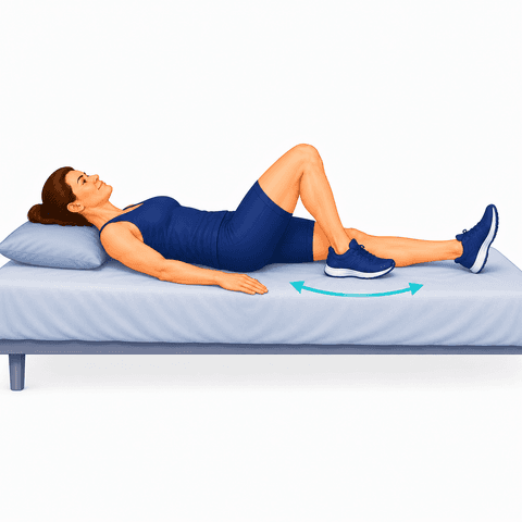 Heel Slides exercise illustration
