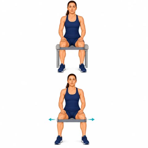 Isometric Hip Abduction exercise illustration