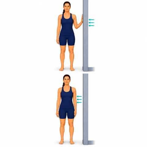 Shoulder Isometrics exercise illustration