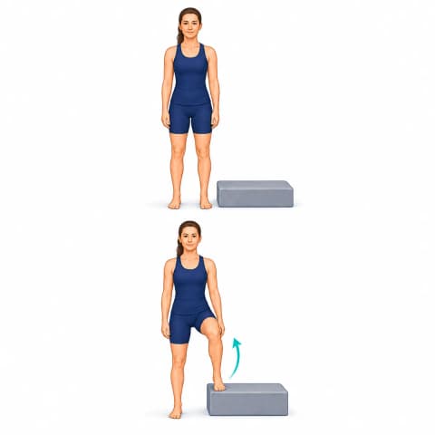 Lateral Step-Ups exercise illustration