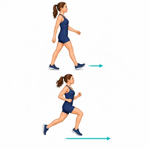 Light Jogging Progression exercise illustration