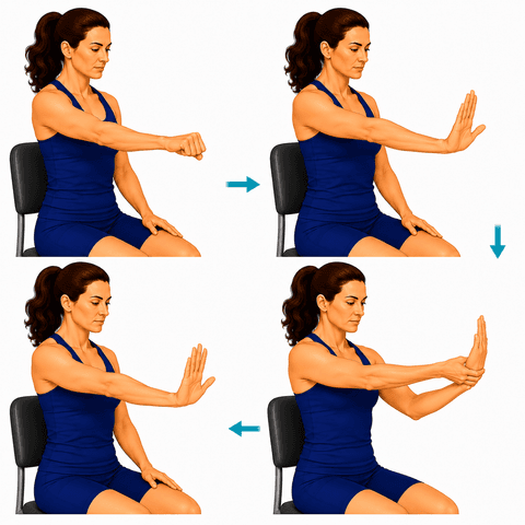 Median Nerve Glides exercise illustration