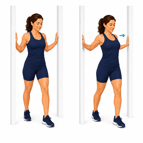 Doorway Chest Stretch exercise illustration