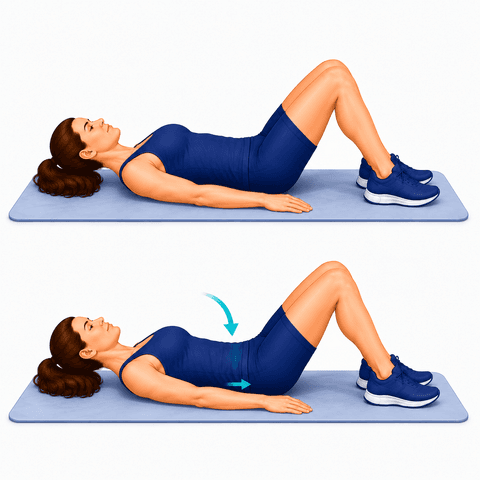 Pelvic Tilts exercise illustration