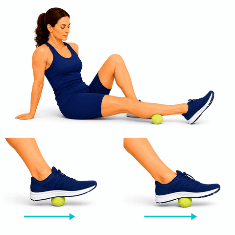 Plantar Fascia Roll exercise illustration