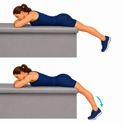 Prone Hangs exercise illustration