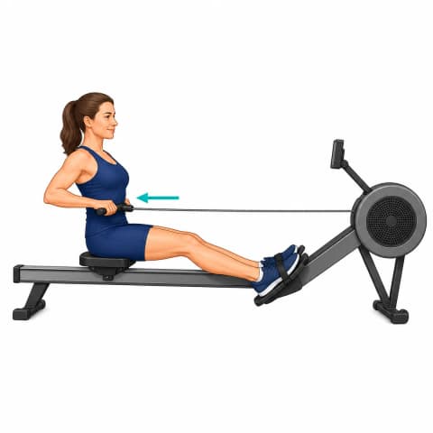 Rowing Machine exercise illustration