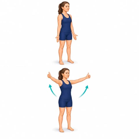 Scaption Raises exercise illustration