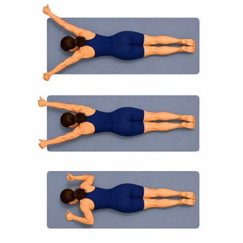 Scapular Y-T-W exercise illustration