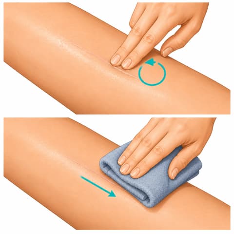 Scar Massage & Desensitisation exercise illustration