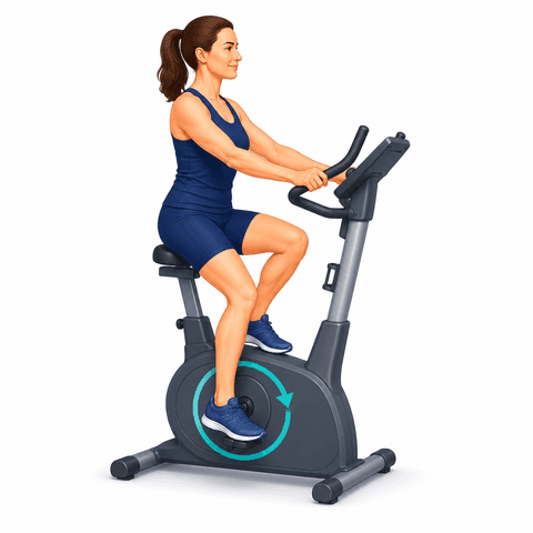 Stationary Bike exercise illustration