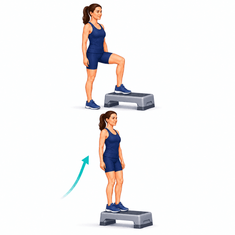 Step-Ups exercise illustration