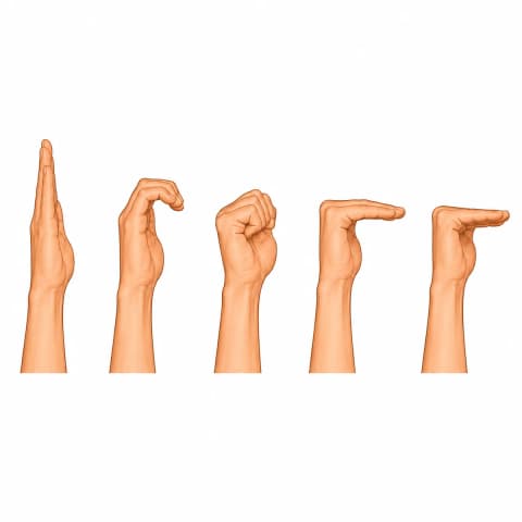 Tendon Gliding (Finger Glides) exercise illustration
