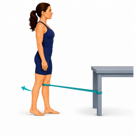 Terminal Knee Extensions exercise illustration