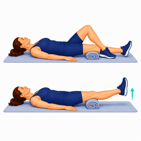 Terminal Knee Extensions exercise illustration