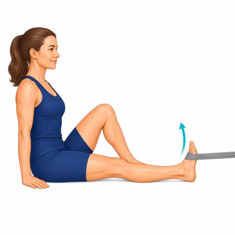 Theraband Dorsiflexion exercise illustration