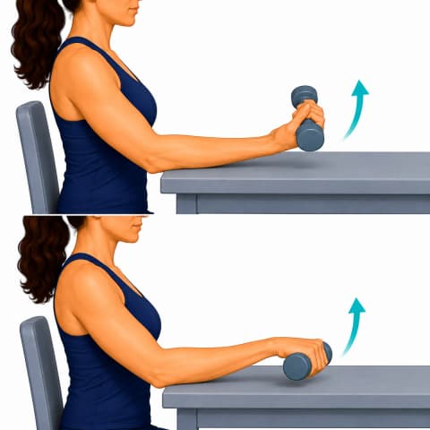 Wrist Curls exercise illustration