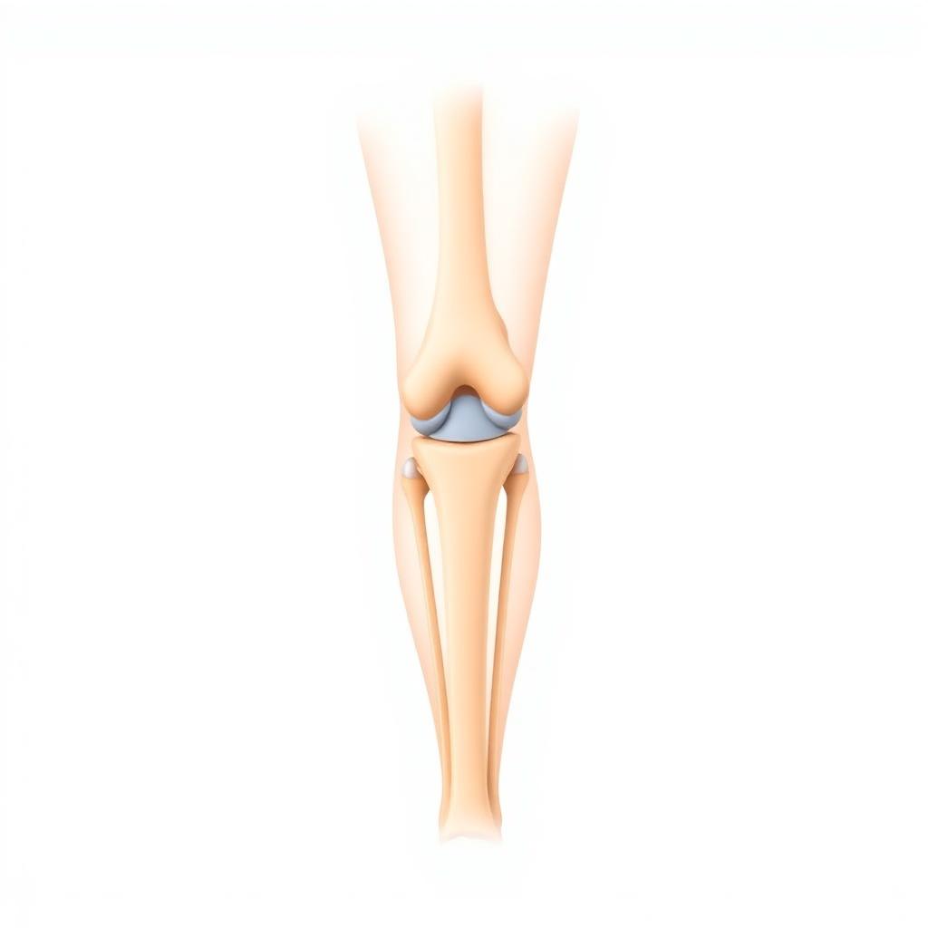 Knee anatomy illustration